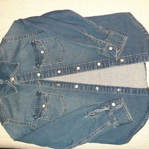 Boys Gap denim shirt w/stretch